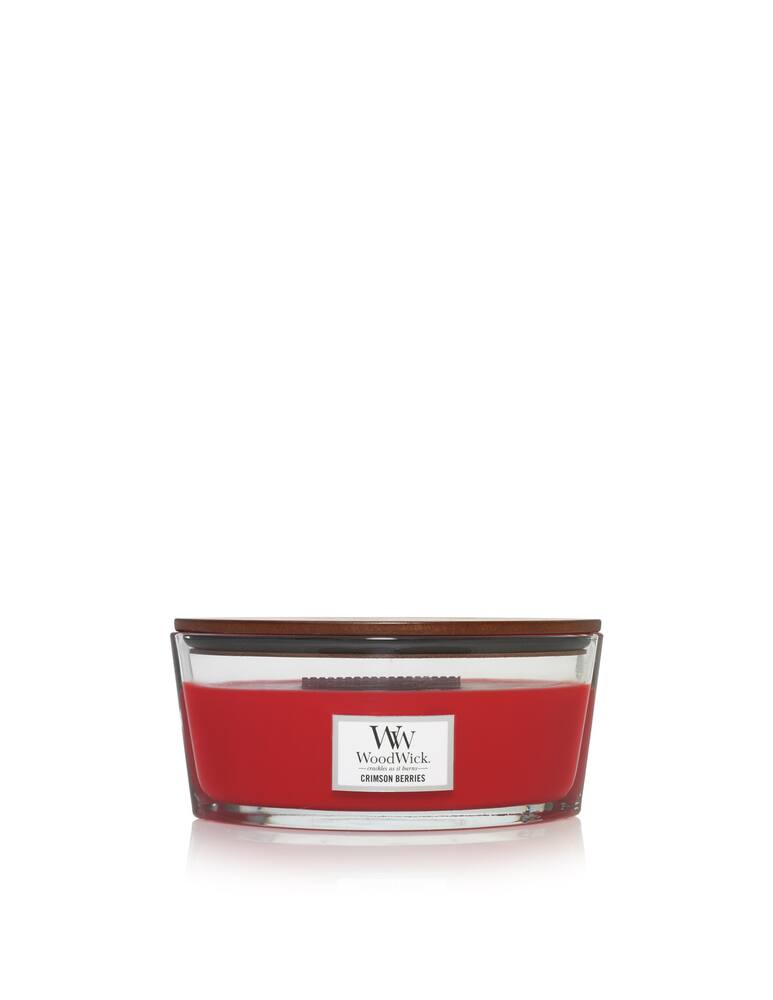 Woodwick Candela Ellipse Crimson Berries - immagine 1 Woodwick Candela Ellipse Crimson Berries - immagine 1