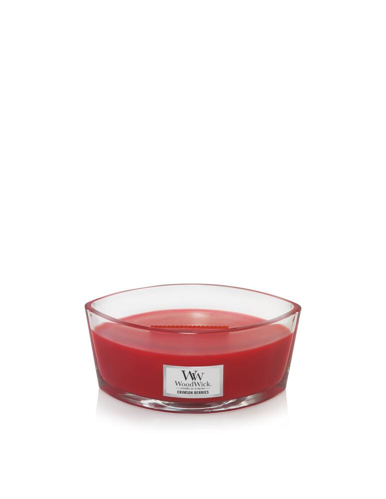 rinascente Woodwick Candela Ellipse Crimson Berries - Rosso