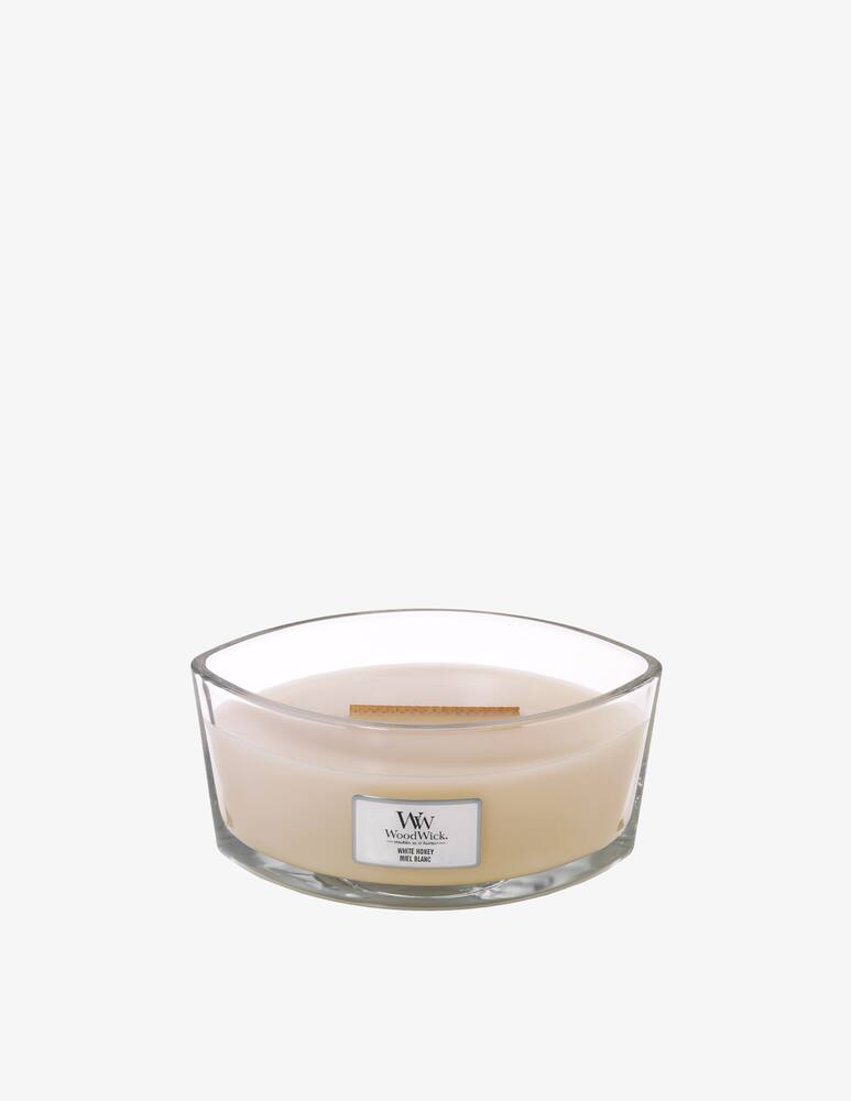 Woodwick Candela Ellipse White Honey - immagine 2 Woodwick Candela Ellipse White Honey - immagine 2