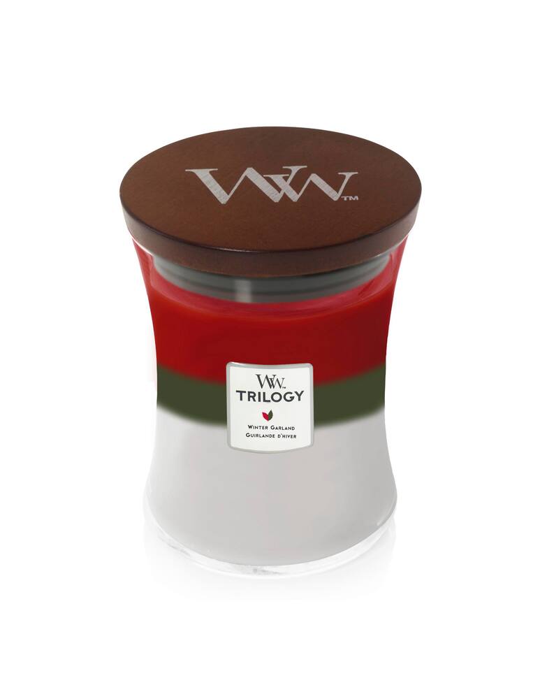 rinascente Woodwick Candle Medium Trilogy Winter Garland