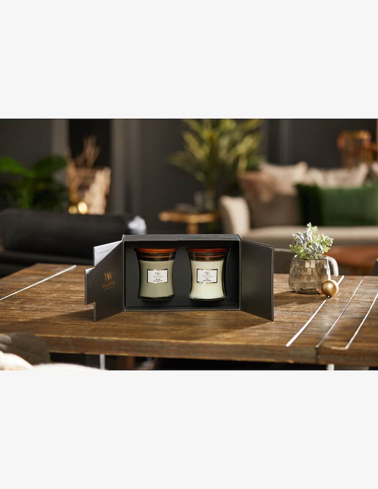 rinascente Woodwick Giftset 2 Medium Candles