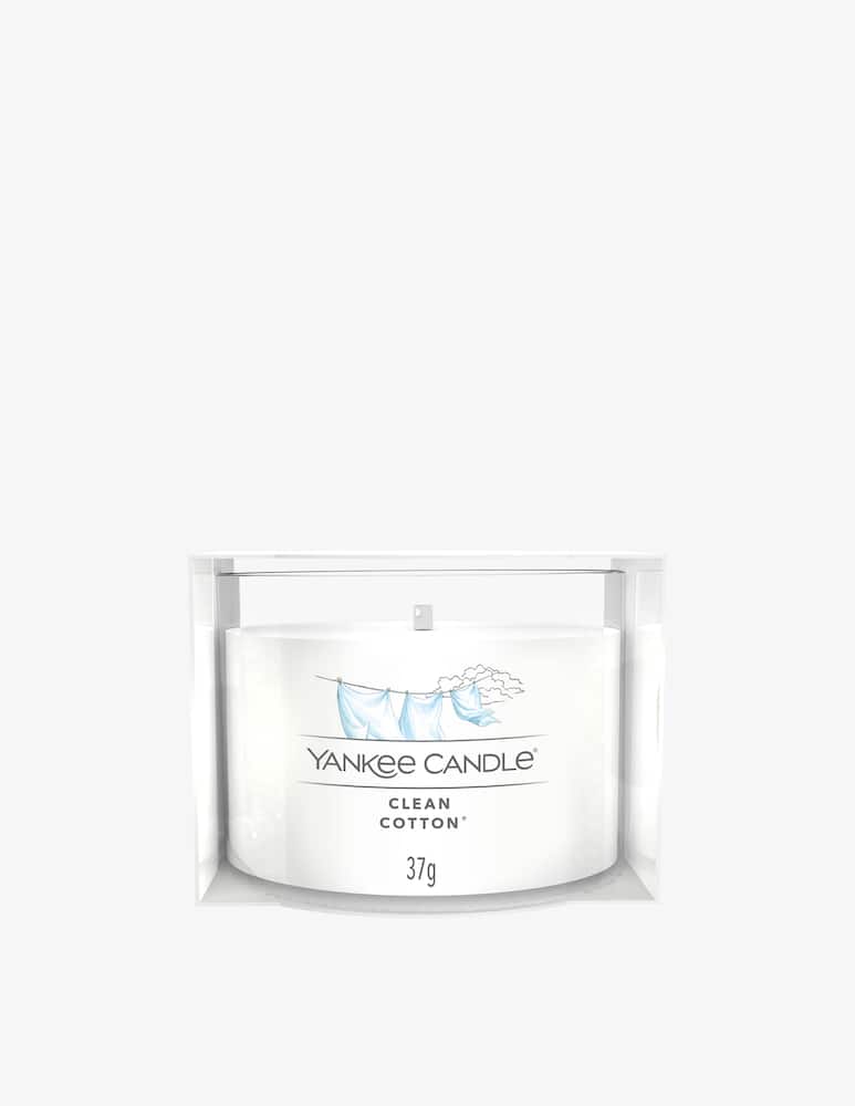 Yankee Candle Candela Votive In Vetro Singola Clean Cotton - picture 1 Yankee Candle Candela Votive In Vetro Singola Clean Cotton - picture 1