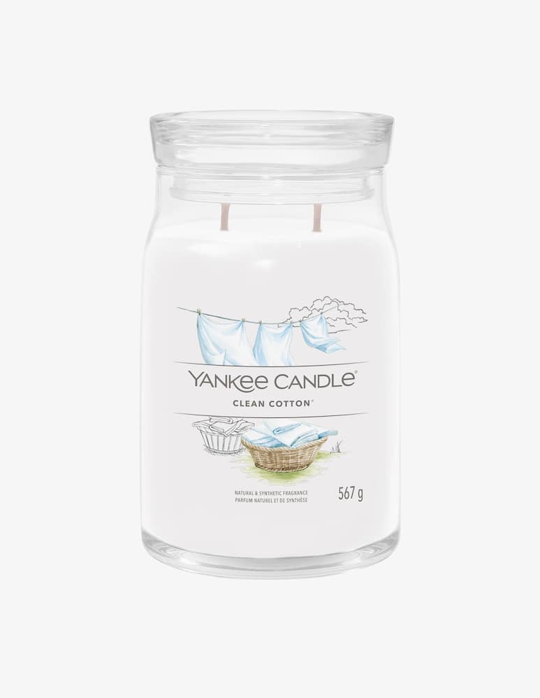 Yankee Candle Giara Grande Signature Clean Cotton - picture 1 Yankee Candle Giara Grande Signature Clean Cotton - picture 1