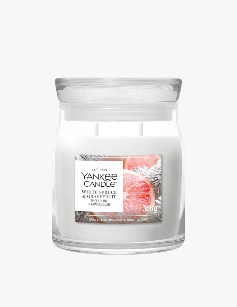 Yankee Candle Signature Medium Jar White Spruce & Grapefruit - picture 1 Yankee Candle Signature Medium Jar White Spruce & Grapefruit - picture 1