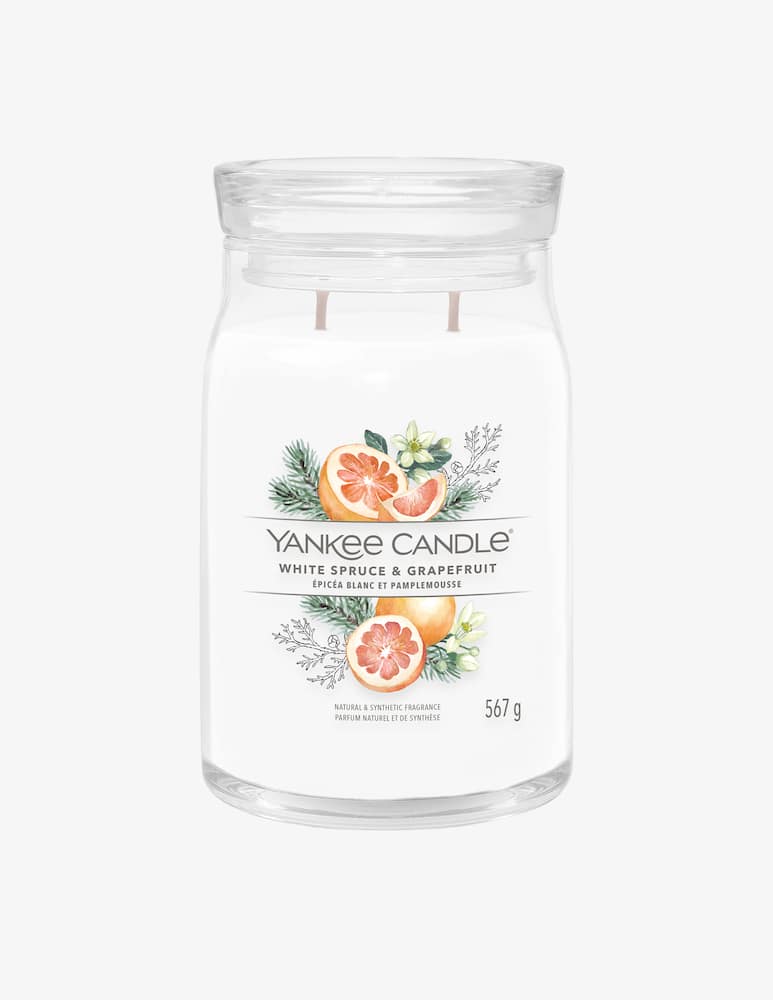 rinascente Yankee Candle Signature Giara Grande White Spruce & Grapefruit