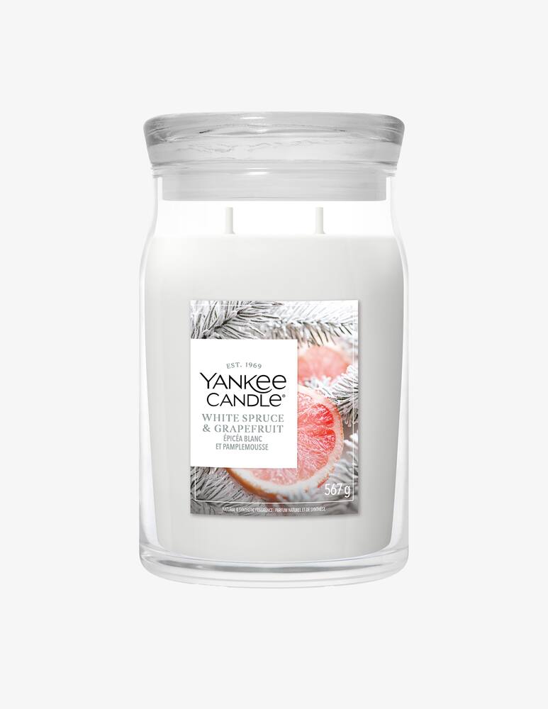 Yankee Candle Signature Large Jar White Spruce & Grapefruit - picture 1 Yankee Candle Signature Large Jar White Spruce & Grapefruit - picture 1