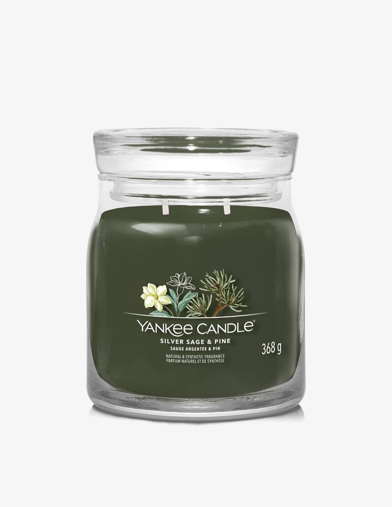 rinascente Yankee Candle Signature Medium Jar Siver Sage & Pine