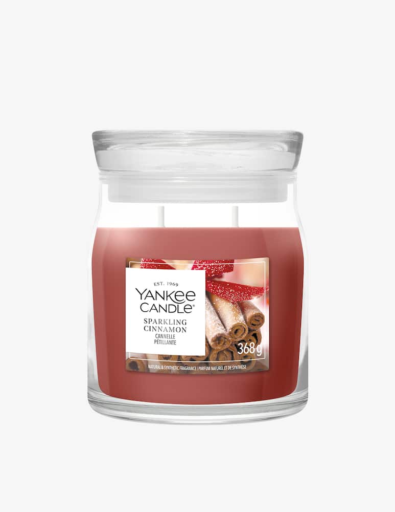 Yankee Candle Signature Medium Jar Sparkling Cinnamon - picture 1 Yankee Candle Signature Medium Jar Sparkling Cinnamon - picture 1