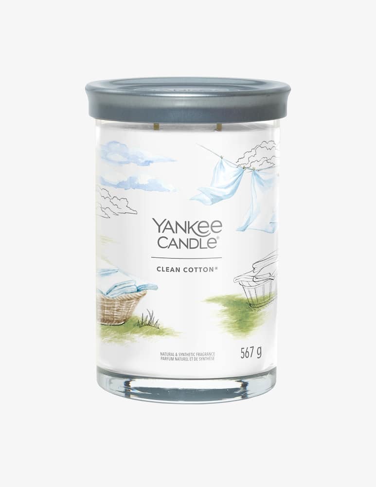 Yankee Candle Tumbler Grande Signature Clean Cotton - immagine 1 Yankee Candle Tumbler Grande Signature Clean Cotton - immagine 1