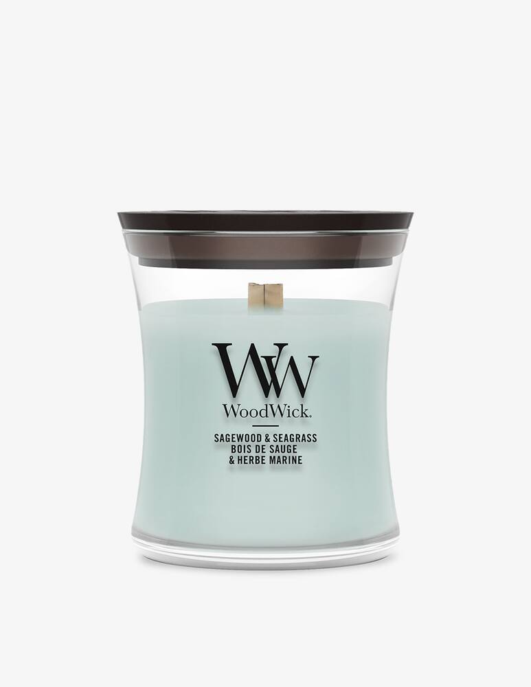 Woodwick Small Candle Sagewood & Seagrass - picture 1 Woodwick Small Candle Sagewood & Seagrass - picture 1