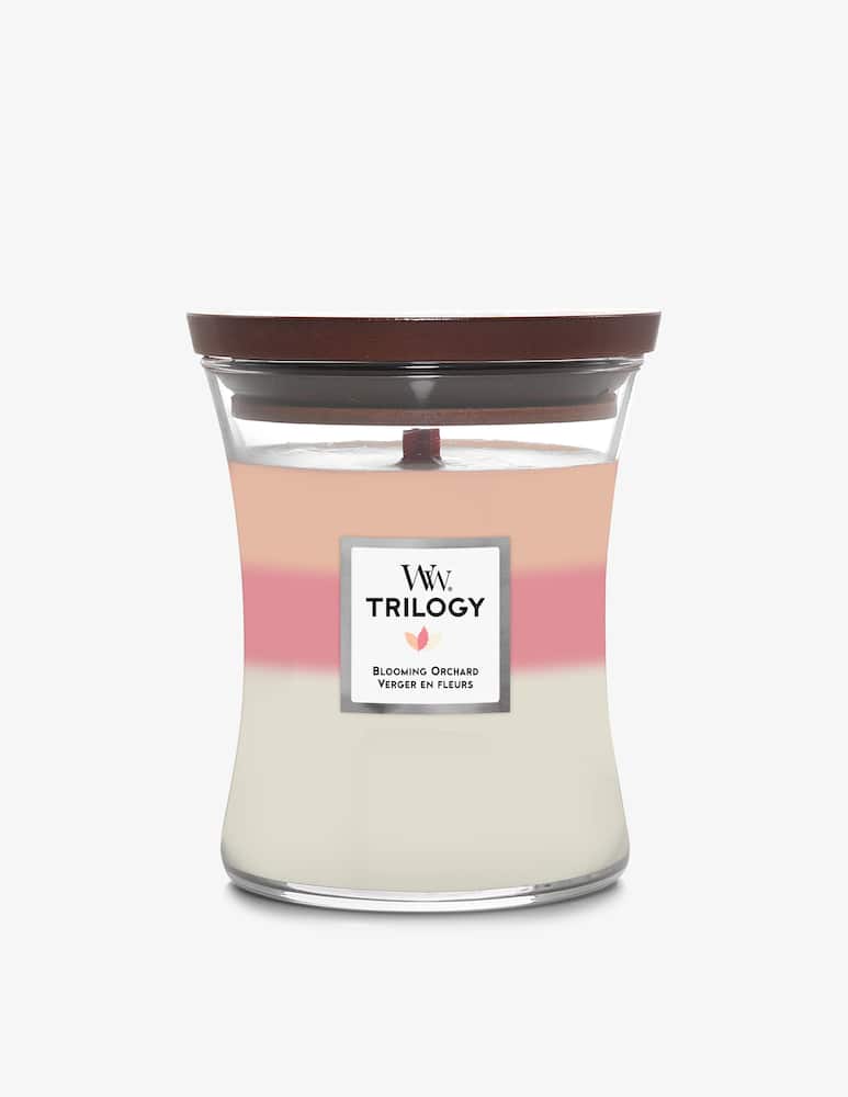 Woodwick Candela Medium Trilogy Blooming Orchard - picture 1 Woodwick Candela Medium Trilogy Blooming Orchard - picture 1