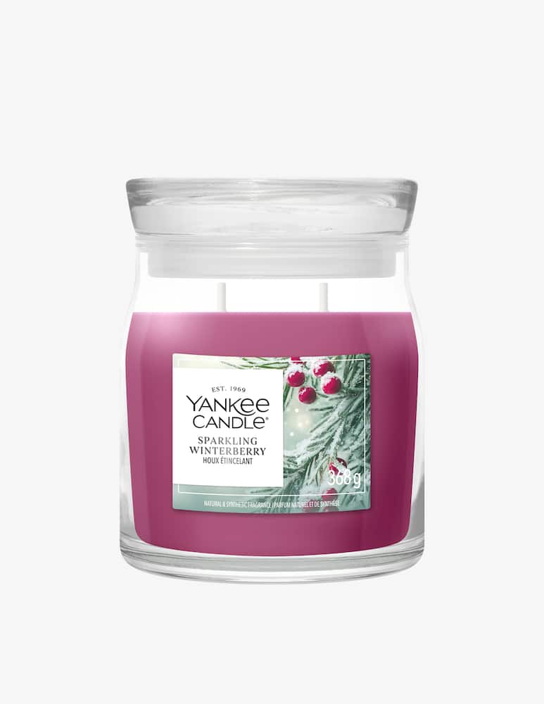 Yankee Candle Signature Medium Jar Sparkling Winterberry - picture 1