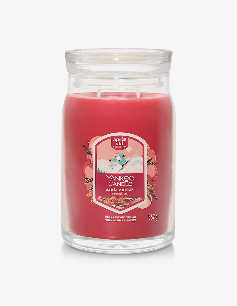 rinascente Yankee Candle Signature Giara Grande Santa On Skis
