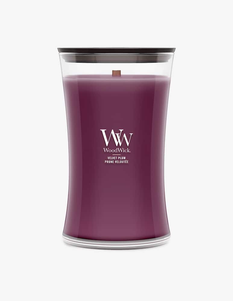 Woodwick Candela Grande Velvet Plum - immagine 1 Woodwick Candela Grande Velvet Plum - immagine 1