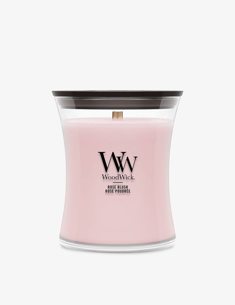 rinascente Woodwick Medium Candle Rose Blush