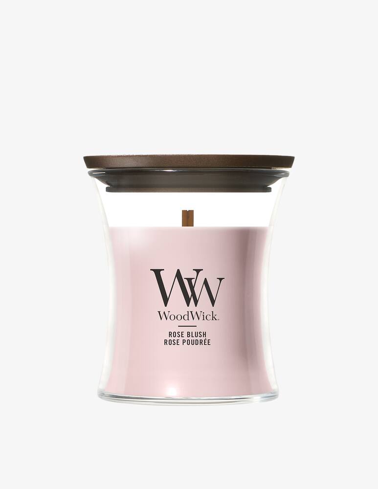rinascente Woodwick Small Candle Rose Blush