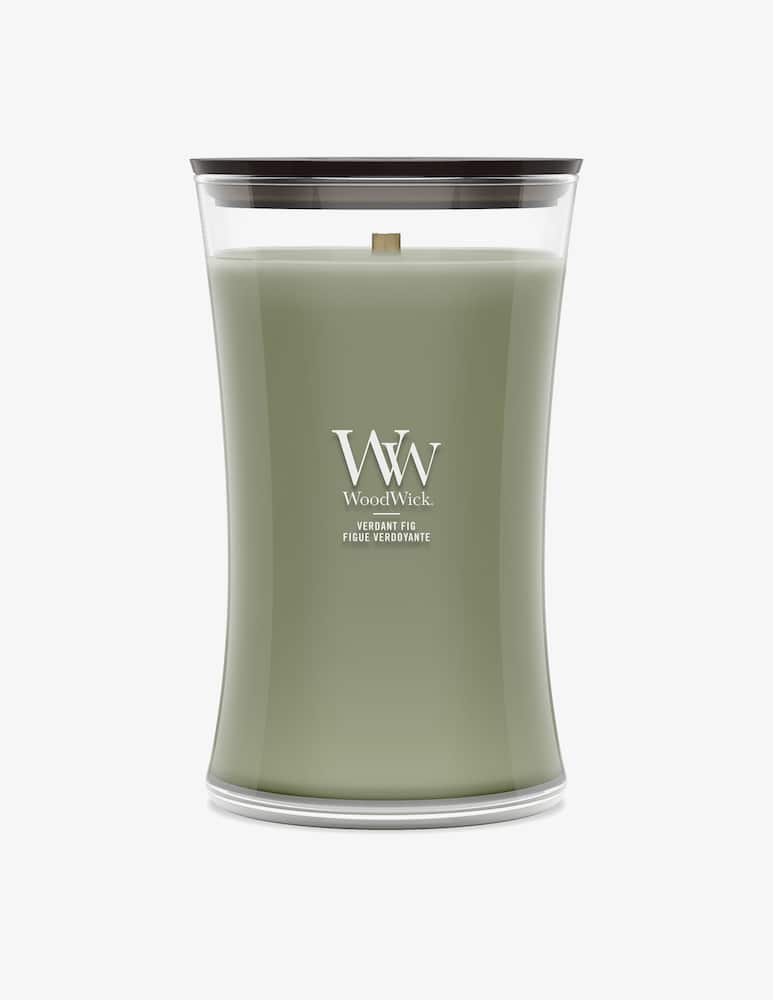 rinascente Woodwick Candela Grande Verdant Fig