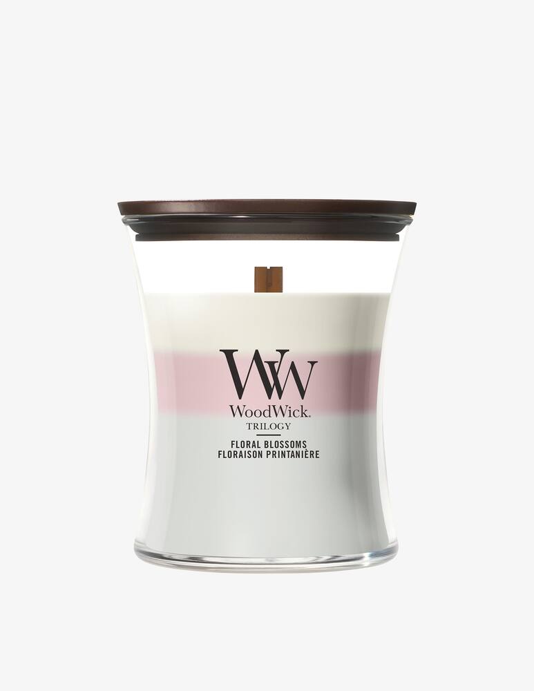 rinascente Woodwick Trilogy Medium Candle Floral Blossoms
