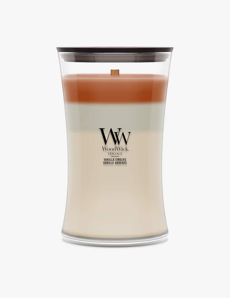 Woodwick Trilogy Large Candle Vanilla Embers - picture 1 Woodwick Trilogy Large Candle Vanilla Embers - picture 1