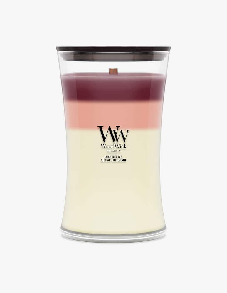 Woodwick Trilogy Large Candle Lush Nectar - picture 1 Woodwick Trilogy Large Candle Lush Nectar - picture 1