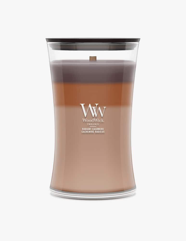 Woodwick Trilogy Large Candle Radiant Cashmere - picture 1 Woodwick Trilogy Large Candle Radiant Cashmere - picture 1
