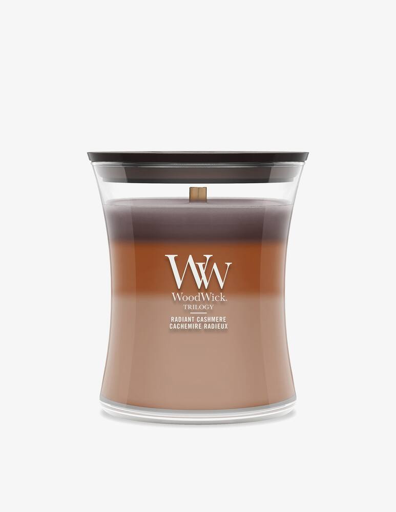rinascente Woodwick Trilogy Medium Candle Radiant Cashmere