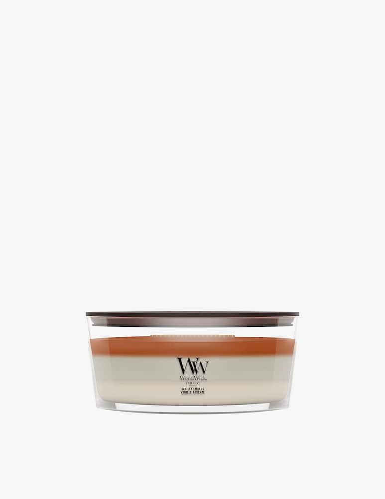 Woodwick Trilogy Ellipse Candle Vanilla Embers - picture 1 Woodwick Trilogy Ellipse Candle Vanilla Embers - picture 1