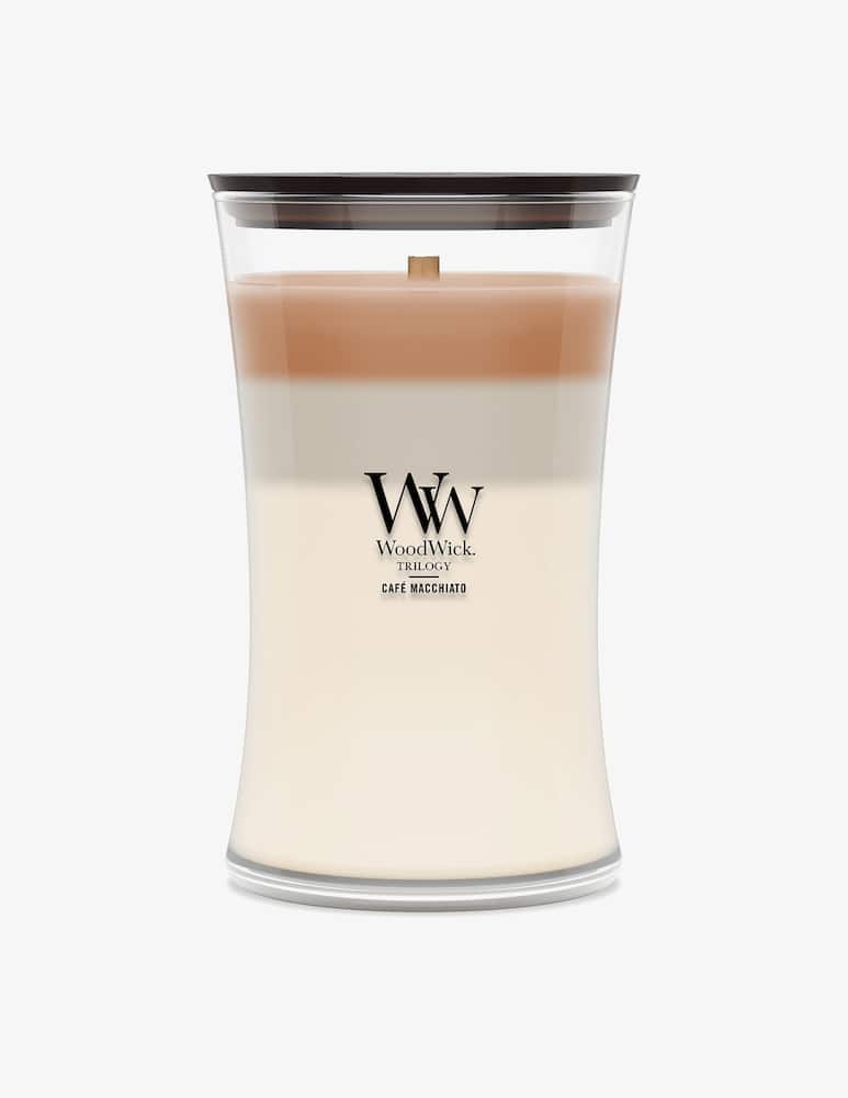 Woodwick Trilogy Candela Grande Cafe Macchiato - immagine 1