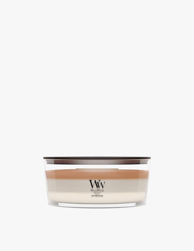Woodwick Trilogy Ellipse Candle Cafe Macchiato - picture 1 Woodwick Trilogy Ellipse Candle Cafe Macchiato - picture 1