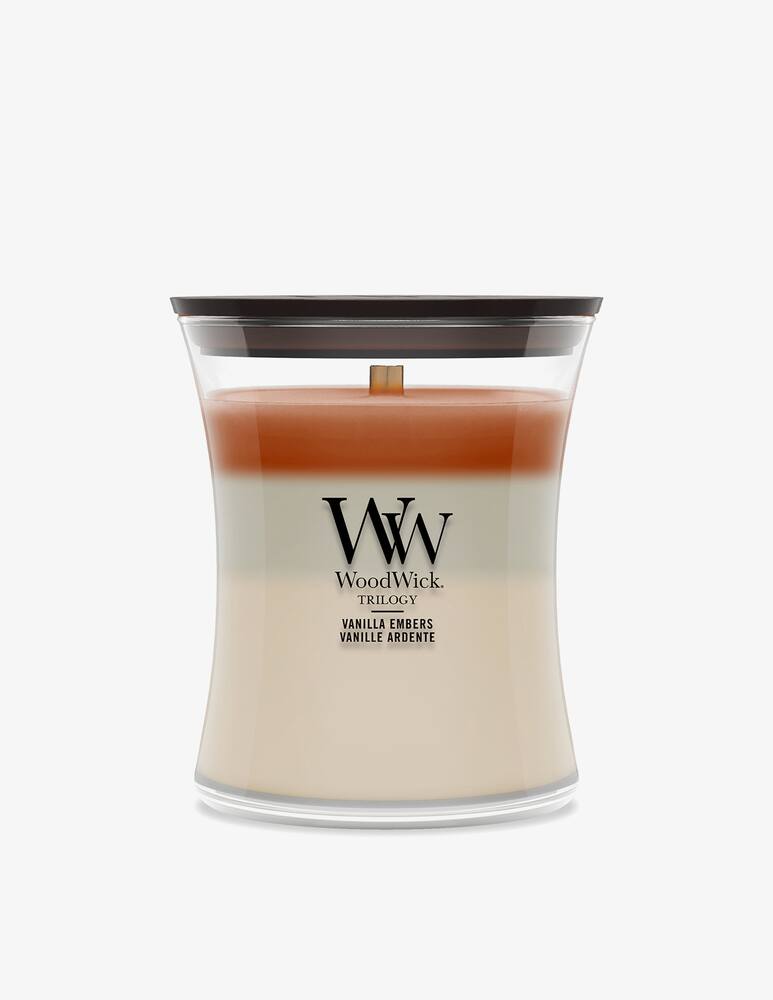 rinascente Woodwick Trilogy Medium Candle Vanilla Embers