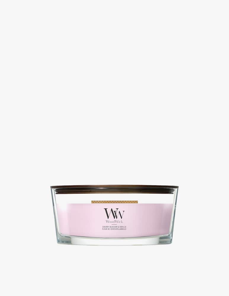 Woodwick Ellipse Candle Cherry Blossom & Vanilla - picture 1 Woodwick Ellipse Candle Cherry Blossom & Vanilla - picture 1