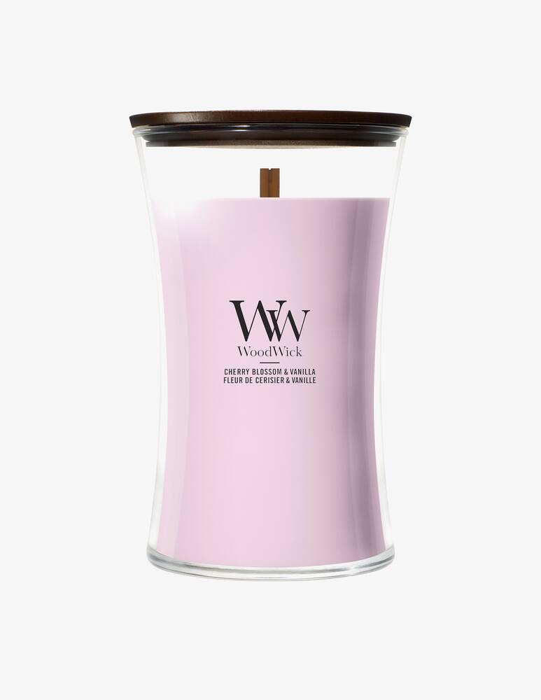 rinascente Woodwick Large Candle Cherry Blossom & Vanilla