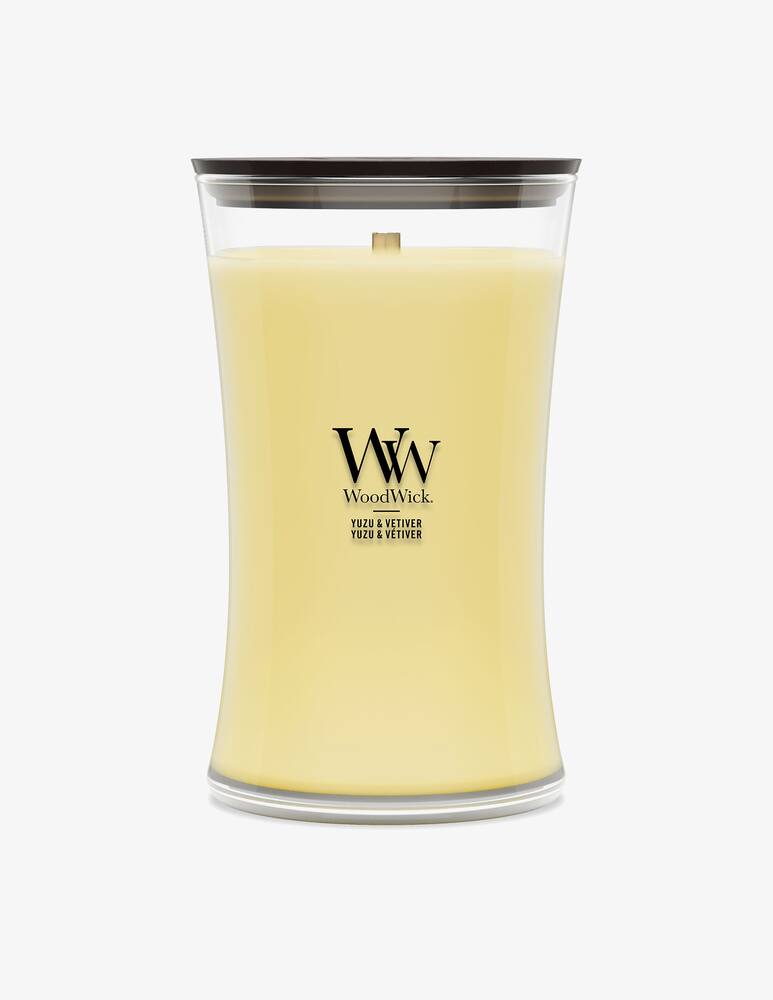 rinascente Woodwick Large Candle Yuzu & Vetiver