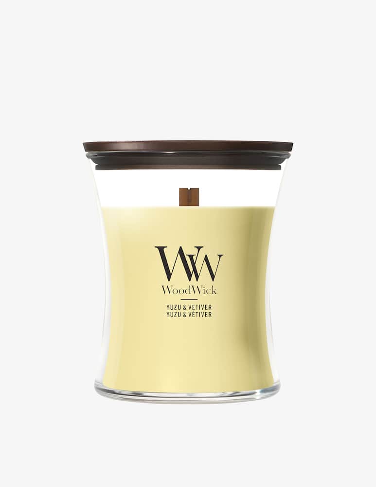 Woodwick Medium Candle Yuzu & Vetiver - picture 1 Woodwick Medium Candle Yuzu & Vetiver - picture 1