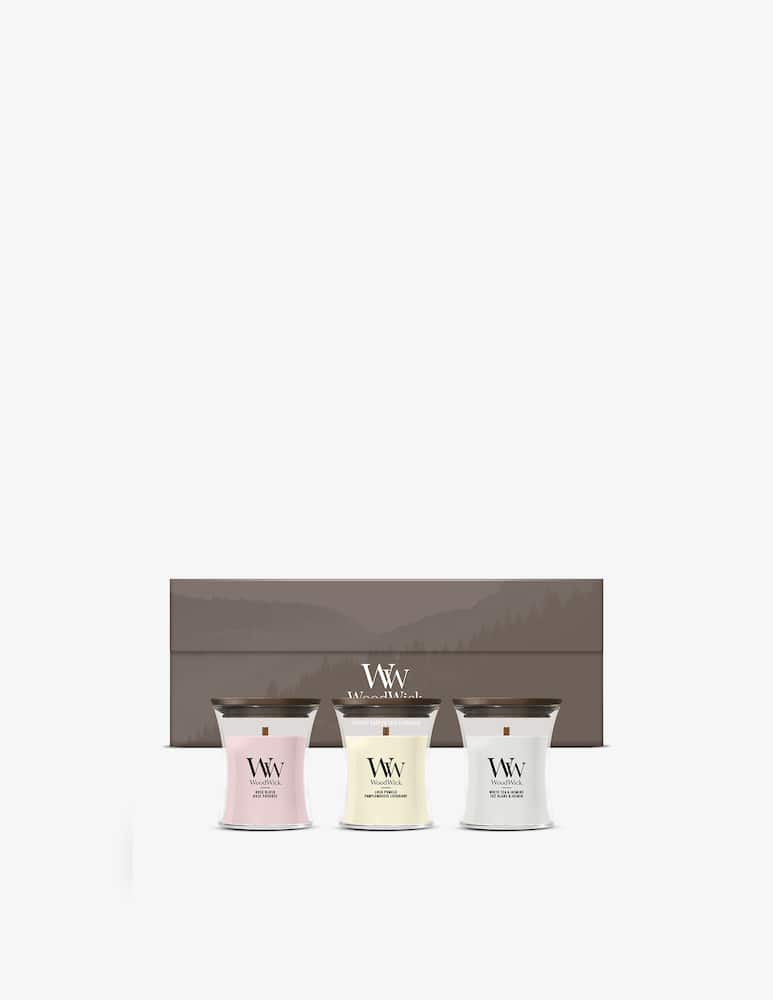 Woodwick Candele Gift Set 3 Piccole Fragr.Fiorite - immagine 1 Woodwick Candele Gift Set 3 Piccole Fragr.Fiorite - immagine 1