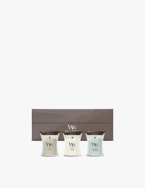 Woodwick - Candele Gift Set 3 Piccole Fragr. Legnose - €38,90