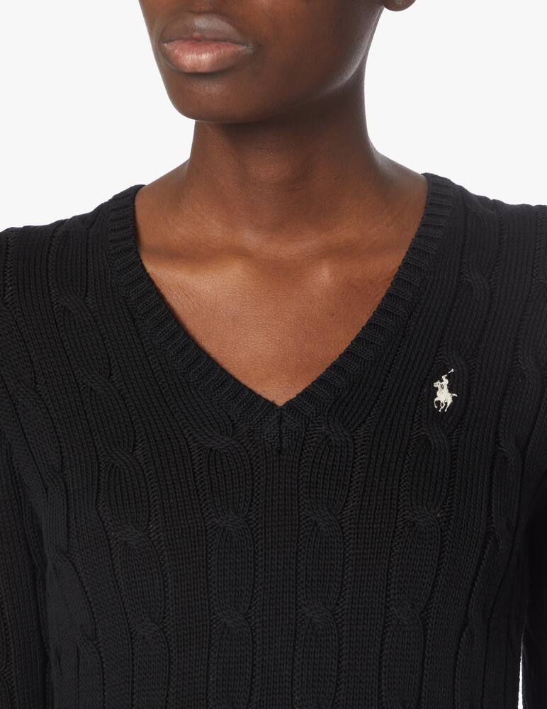 rinascente Polo Ralph Lauren Kimberly classic long sleeve sweater - black