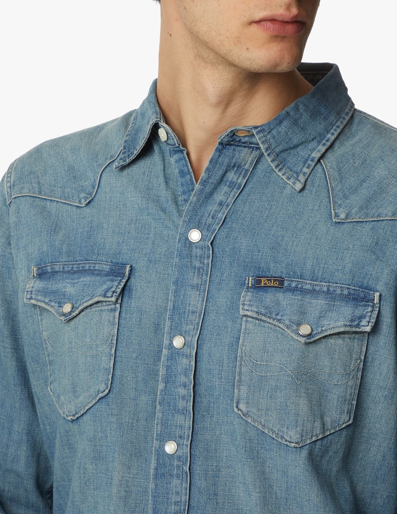 rinascente Polo Ralph Lauren Denim western shirt - blue