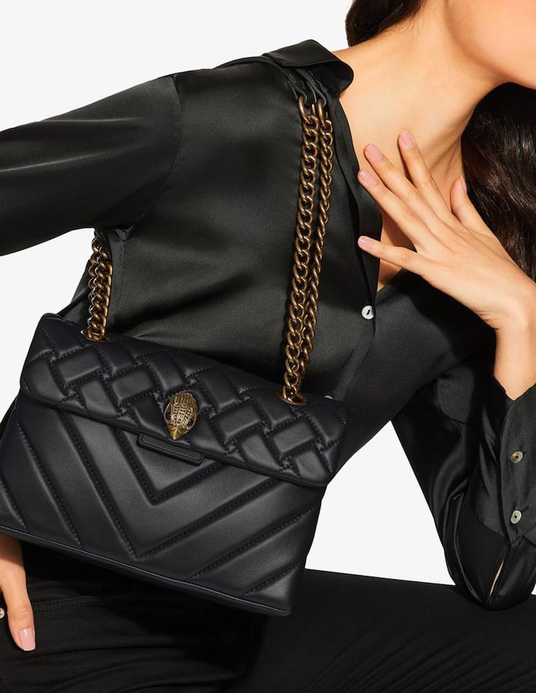 Kurt Geiger Borsa a tracolla in pelle Kensington - Nero - immagine 2 Kurt Geiger Borsa a tracolla in pelle Kensington - Nero - immagine 2