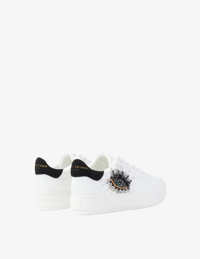 rinascente Kurt Geiger Sneaker in pelle Laney eye - Bianco