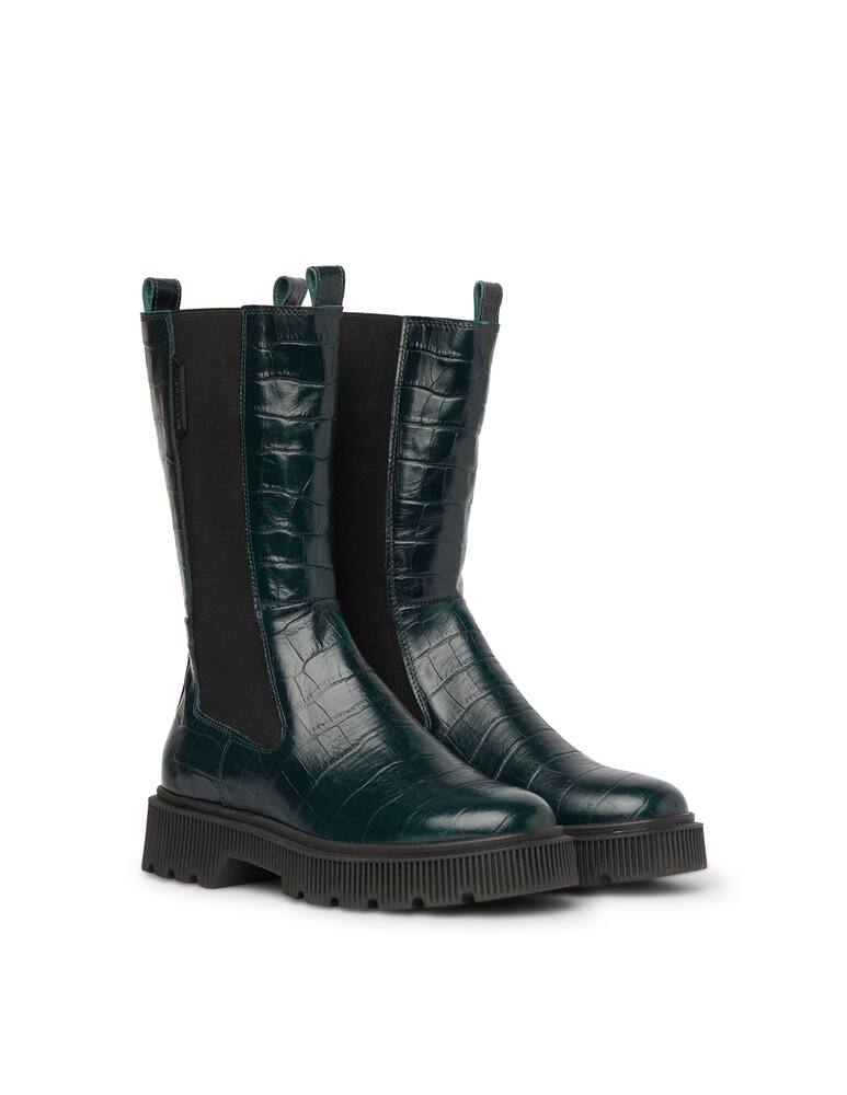 rinascente Kurt Geiger Stint chelsea croco knee-high boots