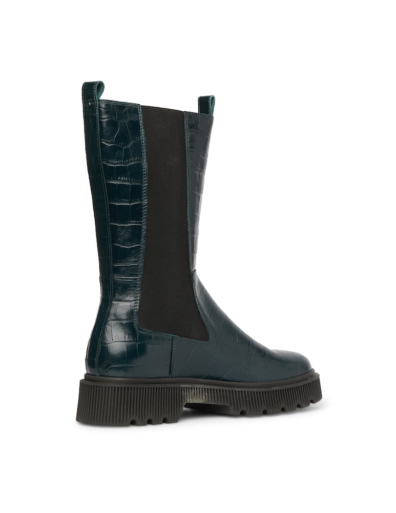 rinascente Kurt Geiger Stint chelsea croco knee-high boots