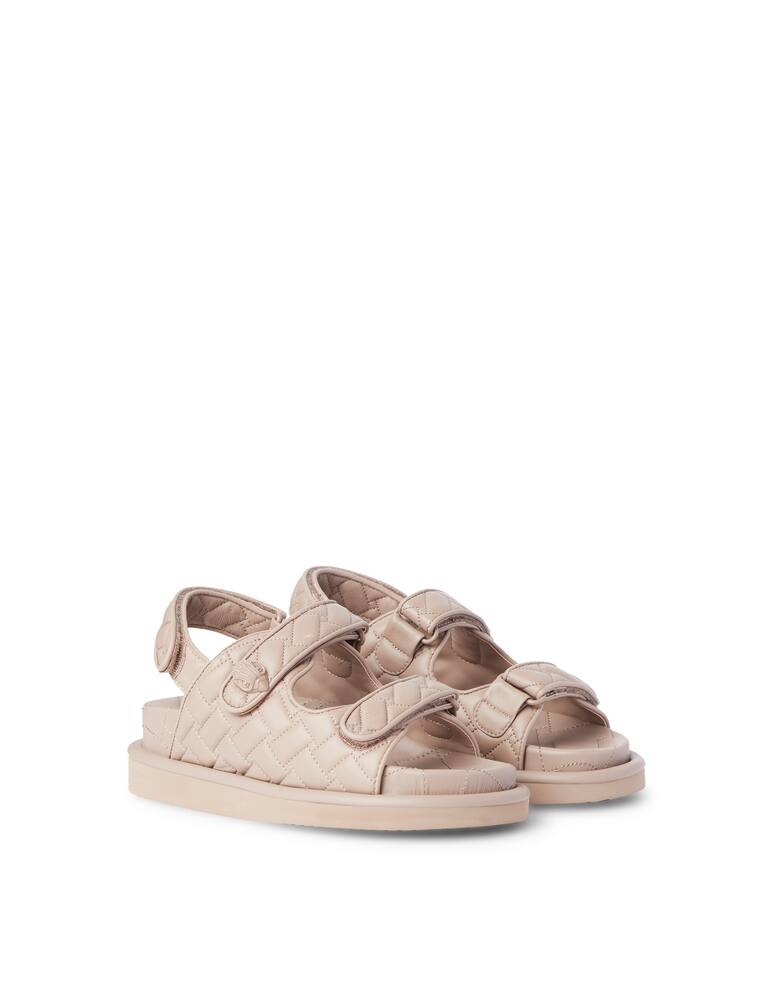rinascente Kurt Geiger Flat sandals in quilted leather - pink