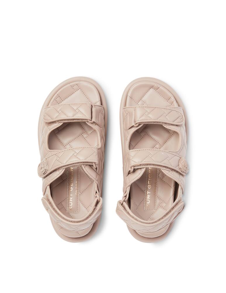 rinascente Kurt Geiger Flat sandals in quilted leather - pink