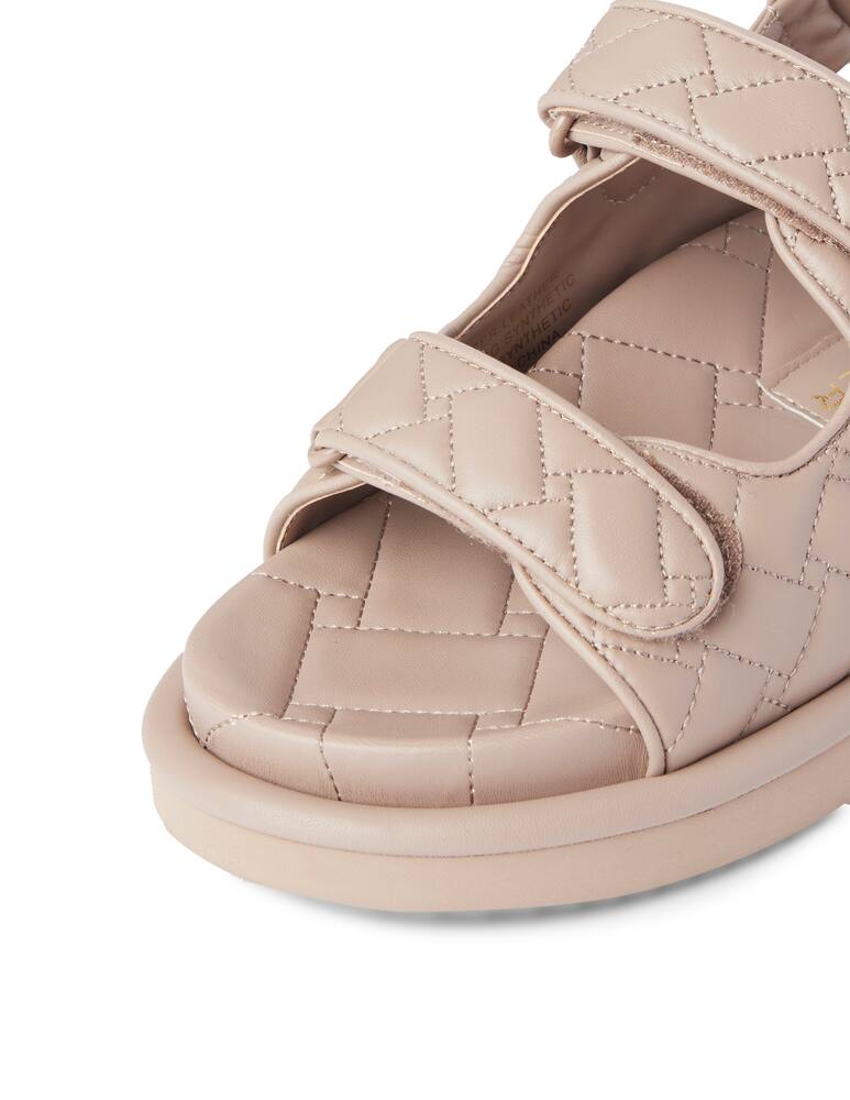 rinascente Kurt Geiger Flat sandals in quilted leather - pink