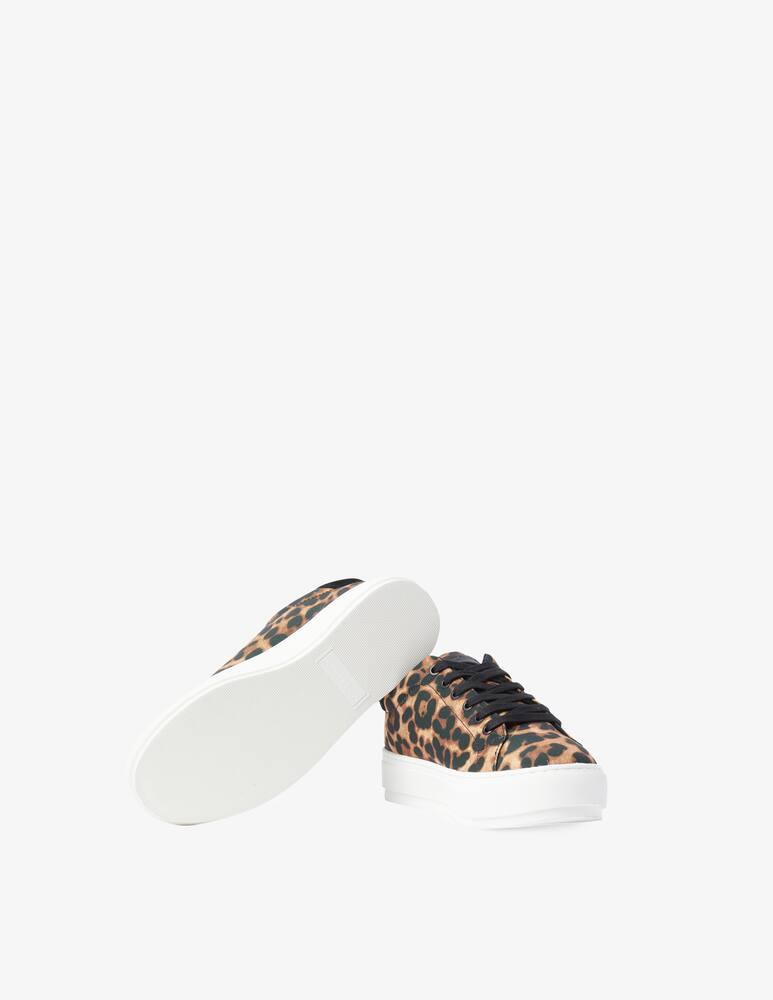rinascente Kurt Geiger Laney animalier print sneakers - Black