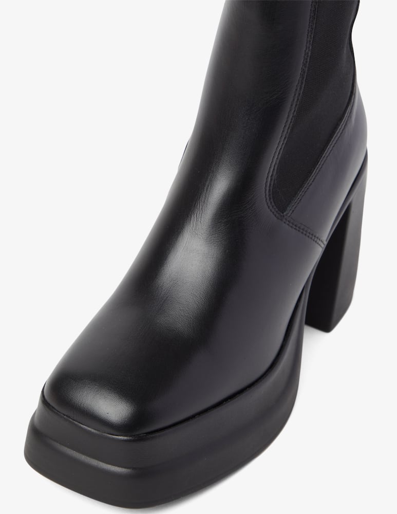 Kurt Geiger Stomp heeled leather chelsea boots - Black - picture 2