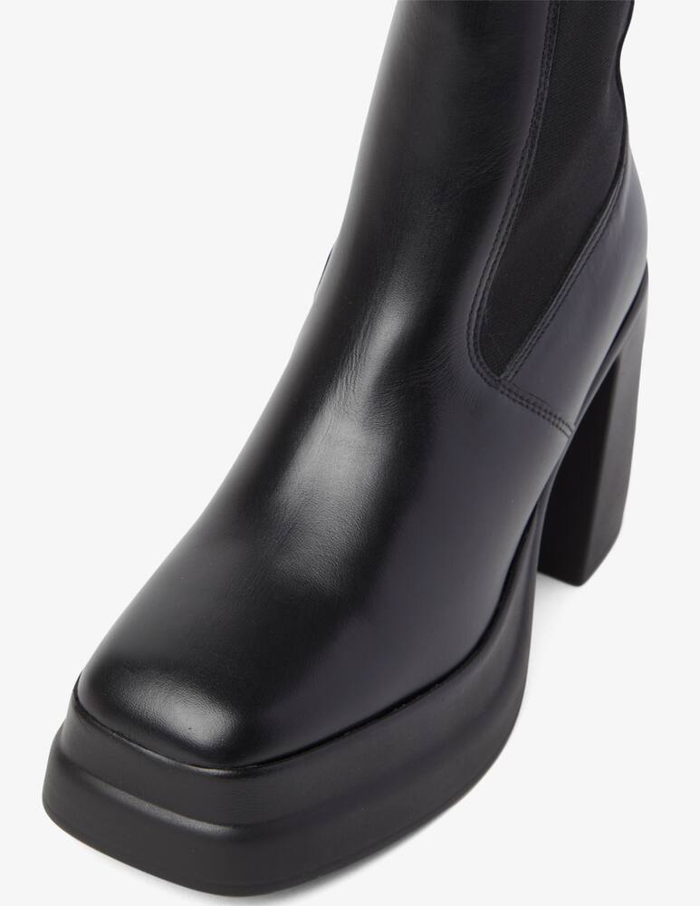 rinascente Kurt Geiger Stomp heeled leather chelsea boots - Black