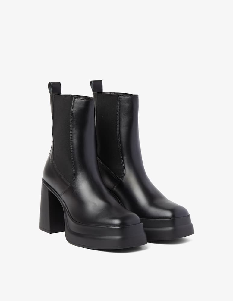 Kurt Geiger Stomp heeled leather chelsea boots - Black - picture 3