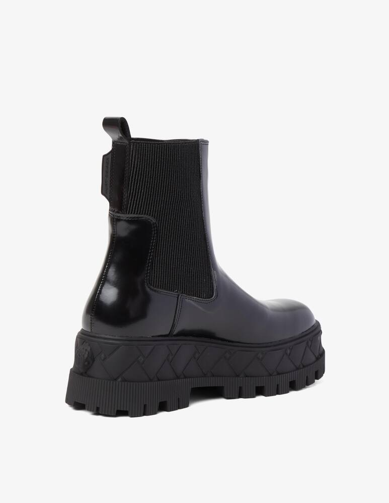 rinascente Kurt Geiger London leather chelsea platform boots - Black